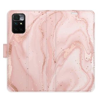 Flipové pouzdro iSaprio - RoseGold Marble - Xiaomi Redmi 10