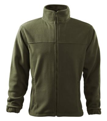 MALFINI Pánská fleecová mikina Jacket - Military | XXXL