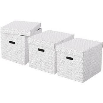 ESSELTE Home krychlová 32 x 31.5 x 36.5 cm, bílá - set 3 ks (628288)