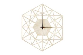 Dřevěné nástěnné hodiny Net Clock s možností výměny či vrácení do 30 dnů