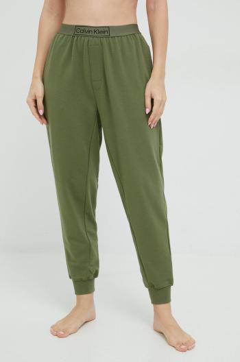 Tepláky Calvin Klein Underwear dámské, zelená barva, hladké