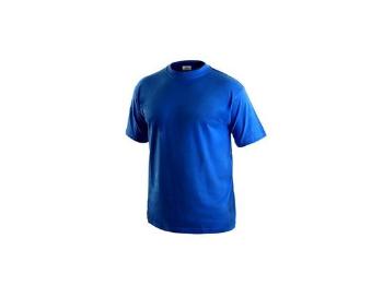 Tričko CXS DANIEL, krátký rukáv, středně modré, vel. 4XL, XXXXL