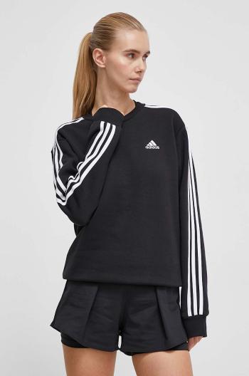 Mikina adidas dámská, černá barva, vzorovaná, HZ5744