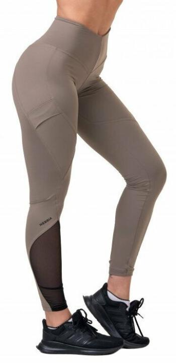 Nebbia Fit Smart High-Waist Mocha S Fitness kalhoty