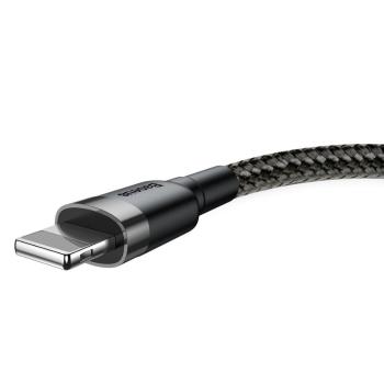 Baseus Cafule nabíjecí / datový kabel USB na Lightning 2, 4A 0, 5m, šedá-černá