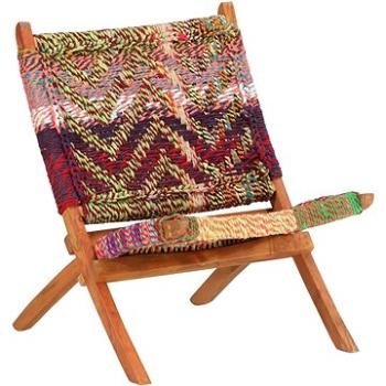 Skládací chindi židle vícebarevná textil (286608)
