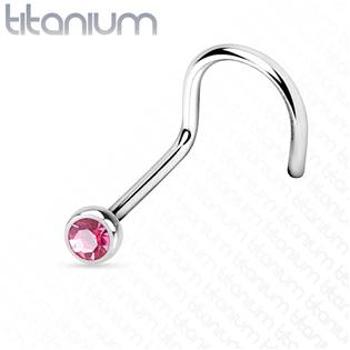 Šperky4U Piercing do nosu - TITAN - TIT1025-P