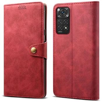  Lenuo Leather flipové pouzdro pro Xiaomi Redmi Note 11/11S, červená (348258)