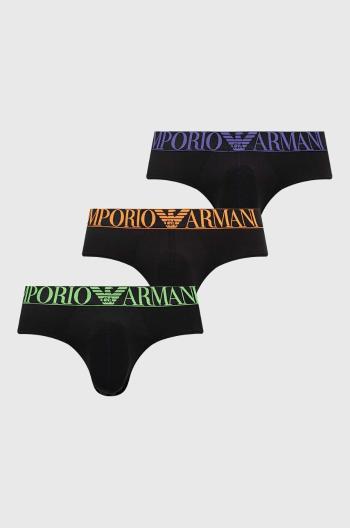 Spodní prádlo Emporio Armani Underwear 3-pack pánské, černá barva, 111734 4R726