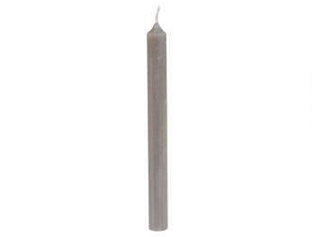 Taupe úzká svíčka Taper linen - Ø 1,2 *13cm / 2.5h 70875-30