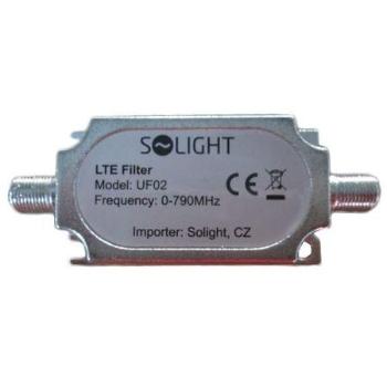 Solight UF02 pásmový LTE filtr, rozsah 0-790MHz, max. 60. kanál DvB-T