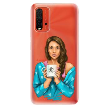 Odolné silikonové pouzdro iSaprio - Coffe Now - Brunette - Xiaomi Redmi 9T