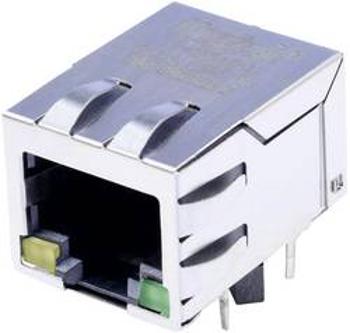 Zásuvka, vestavná horizontální BEL Stewart Connectors SI-60062-F, RJ45 počet pólů: 8P8C, poniklovaná, kov, 1 ks