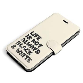 Mobiwear Flip pouzdro pro Motorola Moto G200 5G - M041S Panda - life is not (5903516971565)