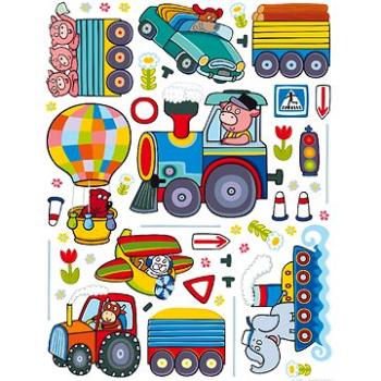 K1046 Samolepicí dekorace WALL STICKER TRAIN 65 x 85 cm (K1046)