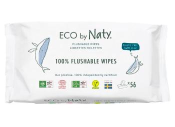 Eco by Naty ECO vlhčené ubrousky Naty bez vůně - splachovatelné 56 ks