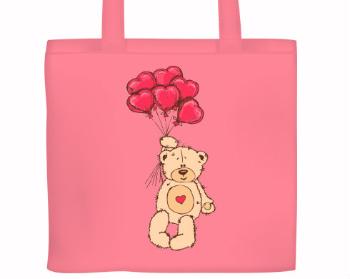 Plátěná nákupní taška Medvídek s balónky
