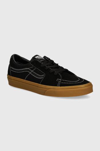 Semišové tenisky Vans SK8-Low černá barva, VN0009QRCJJ1