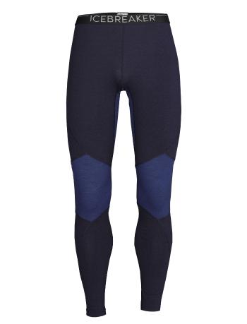 pánské merino spodky ICEBREAKER Mens 260 Zone Leggings, Midnight Navy/Royal Navy velikost: S