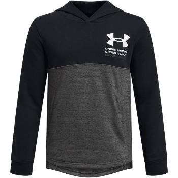 Under Armour RIVAL TERRY Chlapecká mikina, černá, velikost