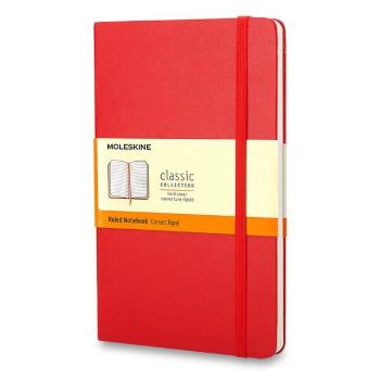 Zápisník Moleskine VÝBĚR BAREV - tvrdé desky - S, linkovaný 1331/11142 - Zápisník Moleskine - tvrdé desky červený