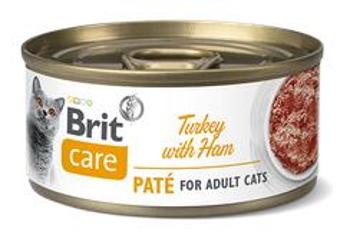 BRIT CARE cat konz. ADULT  TURKEY paté/ham - 24 x 70g