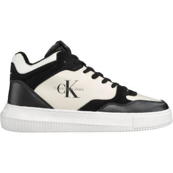 Calvin Klein CHUNKY MID CUPSOLE COUI LTH Pánská volnočasová obuv, černá, velikost