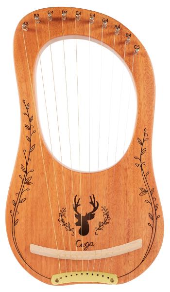 Cega Lyre Harp 10 Strings Natural