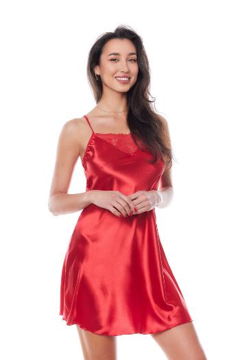 Saténová košilka Edith chemise red 3 - Anais L/XL Červená