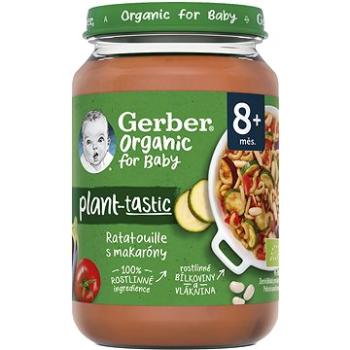 GERBER ORGANIC 100% rostlinný příkrm ratatouille s makaróny 6× 190 g (7613287939333)