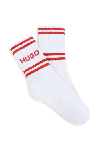 Dětské ponožky HUGO 2-pack bílá barva