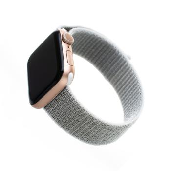 Fixed Nylonový řemínek Nylon Strap pro Apple Watch 40 mm/ Watch 38 mm bílošedý