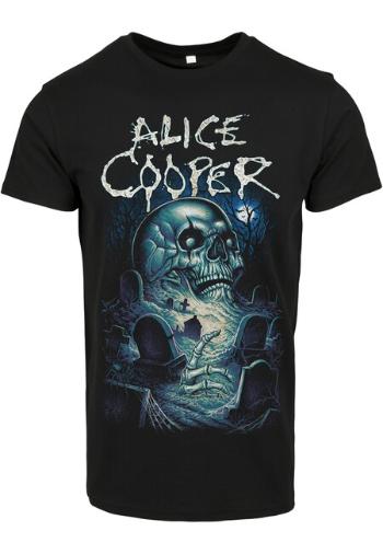Mr. Tee Alice Cooper Graveyard Blue Tee black - L
