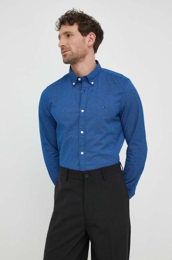 Bavlněná košile Tommy Hilfiger slim, s límečkem button-down, MW0MW33762