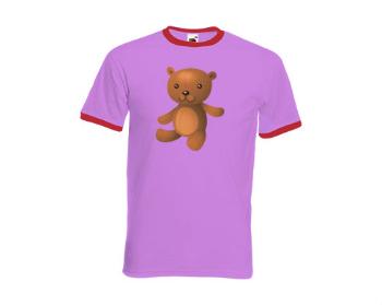 Pánské tričko s kontrastními lemy Medvídek Teddy