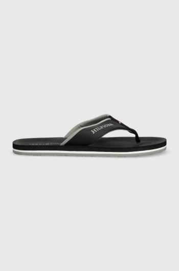 Žabky Tommy Hilfiger COMFORT BEACH SANDAL pánské, černá barva, FM0FM05029