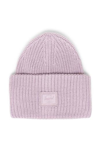 Čepice Herschel Juneau Beanie fialová barva, z husté pleteniny