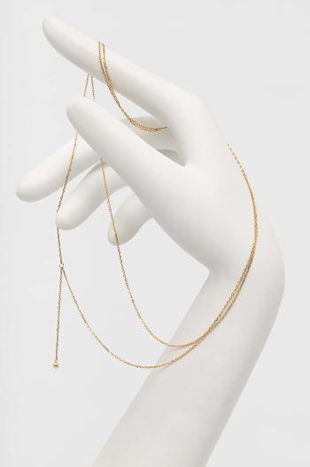 stříbrný pozlacený náhrdelník Answear Lab