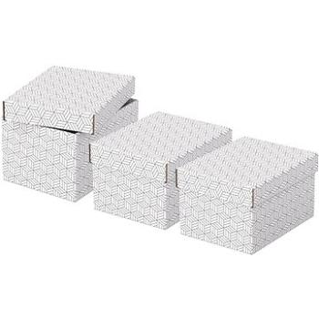 ESSELTE Home velikost S 20 x 15 x 25.5 cm, bílá - set 3 ks (628280)