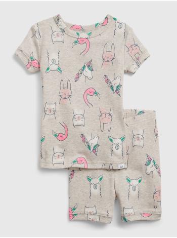 Šedé klučičí dětské pyžamo 100% organic cotton critter graphic pj set