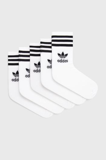 Ponožky adidas Originals (5-pack) H65458 bílá barva