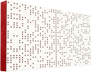 Mega Acoustic FiberPRO120 Binary Diffuser White/Red Absorpční dřevěný panel