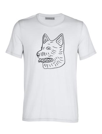 pánské merino triko krátký rukáv ICEBREAKER Mens Tech Lite SS Crewe Farm Dog, Milkwood (vzorek) velikost: M