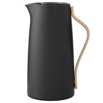 Vakuový džbán EMMA 1,2 l, na kávu, jemně černá, nerezová ocel, Stelton