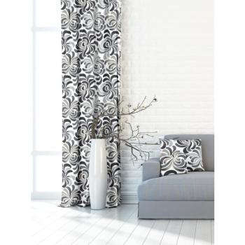 Forbyt, Závěs dekorační nebo látka, OXY Ornamentální květ, šedý, 150 cm