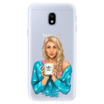 Silikonové pouzdro iSaprio - Coffe Now - Blond - Samsung Galaxy J3 2017