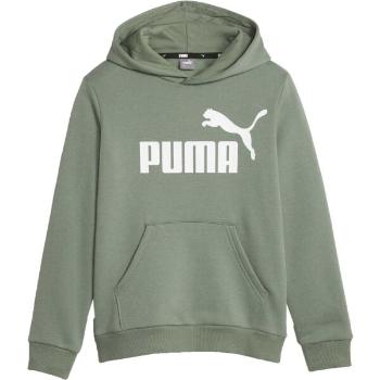 Puma ESSENTIALS BIG LOGO HOODIE Chlapecká mikina, khaki, velikost