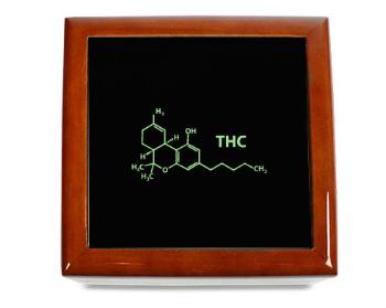 Dřevěná krabička THC