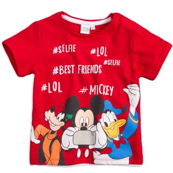 Chlapecké tričko MICKEY MOUSE BEST FRIENDS červené Velikost: 68