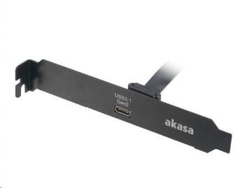 AKASA USB 3.1 gen 2 Typ C PCI záslepka, AK-CBUB37-50BK